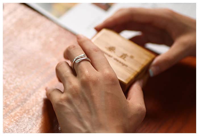 Matching Hug Bangle And Ring Set